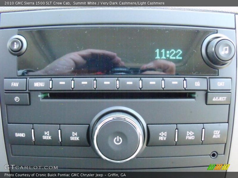 Summit White / Very Dark Cashmere/Light Cashmere 2010 GMC Sierra 1500 SLT Crew Cab