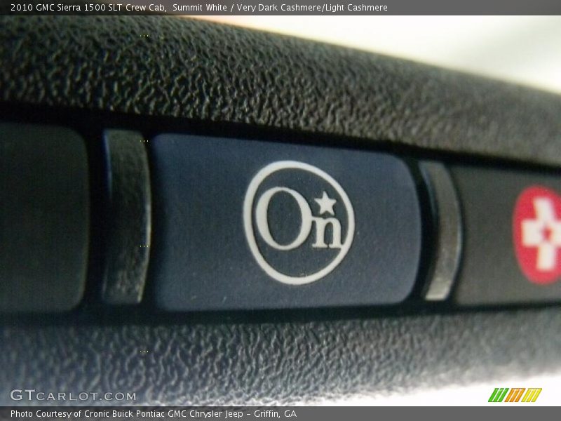 Summit White / Very Dark Cashmere/Light Cashmere 2010 GMC Sierra 1500 SLT Crew Cab