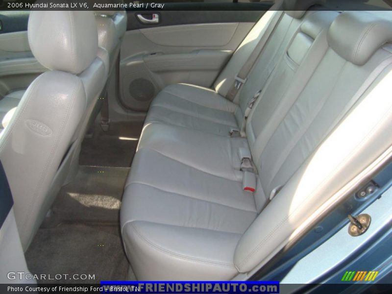 Aquamarine Pearl / Gray 2006 Hyundai Sonata LX V6