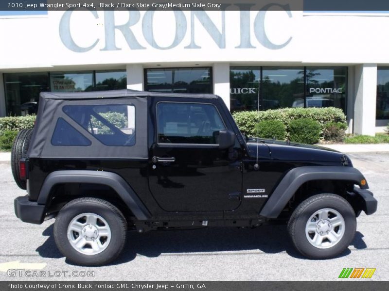 Black / Dark Slate Gray/Medium Slate Gray 2010 Jeep Wrangler Sport 4x4