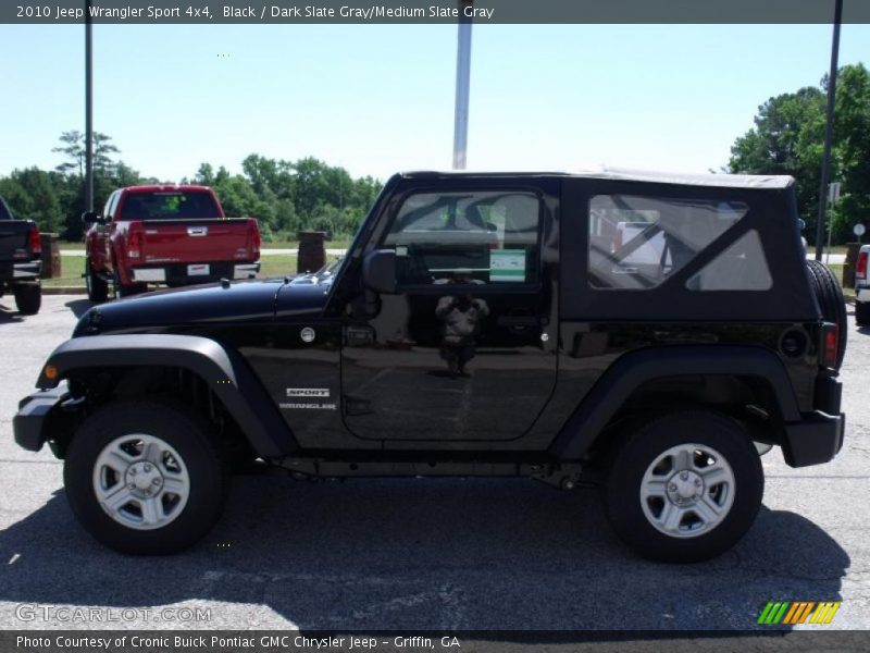 Black / Dark Slate Gray/Medium Slate Gray 2010 Jeep Wrangler Sport 4x4