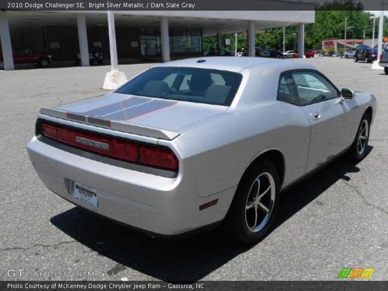 Bright Silver Metallic / Dark Slate Gray 2010 Dodge Challenger SE