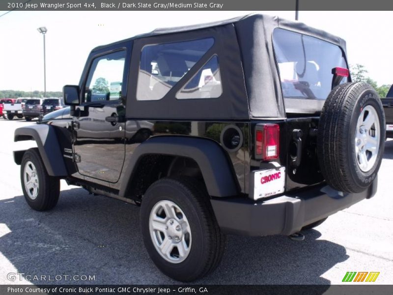 Black / Dark Slate Gray/Medium Slate Gray 2010 Jeep Wrangler Sport 4x4