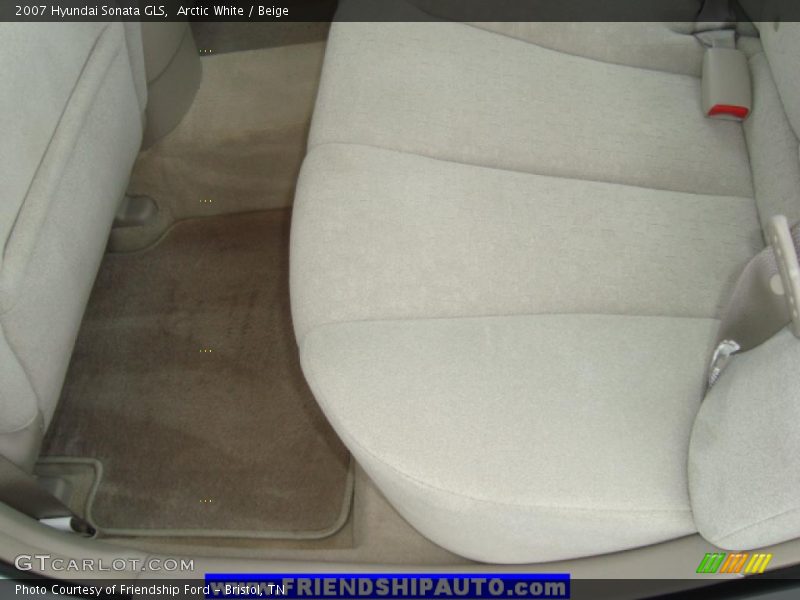 Arctic White / Beige 2007 Hyundai Sonata GLS