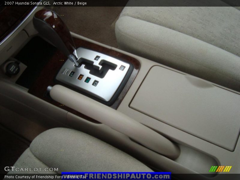 Arctic White / Beige 2007 Hyundai Sonata GLS