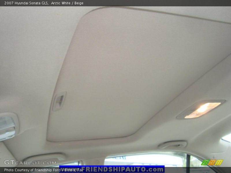 Arctic White / Beige 2007 Hyundai Sonata GLS