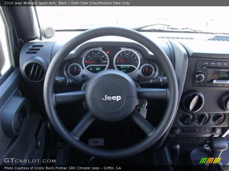 Black / Dark Slate Gray/Medium Slate Gray 2010 Jeep Wrangler Sport 4x4