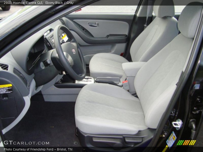 Ebony Black / Gray 2010 Hyundai Elantra GLS