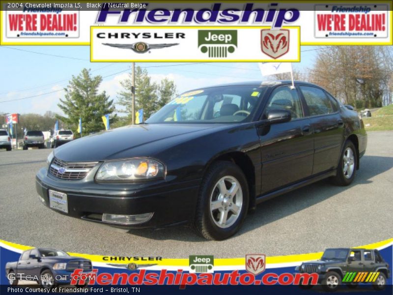 Black / Neutral Beige 2004 Chevrolet Impala LS