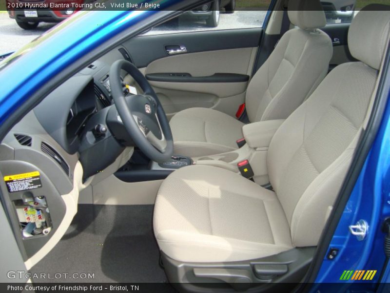 Vivid Blue / Beige 2010 Hyundai Elantra Touring GLS