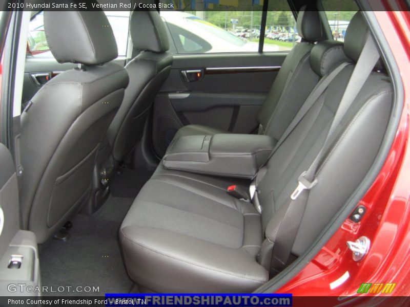 Venetian Red / Cocoa Black 2010 Hyundai Santa Fe SE