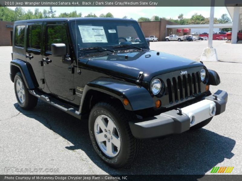 Black / Dark Slate Gray/Medium Slate Gray 2010 Jeep Wrangler Unlimited Sahara 4x4