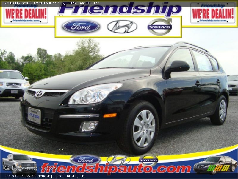Black Pearl / Black 2010 Hyundai Elantra Touring GLS