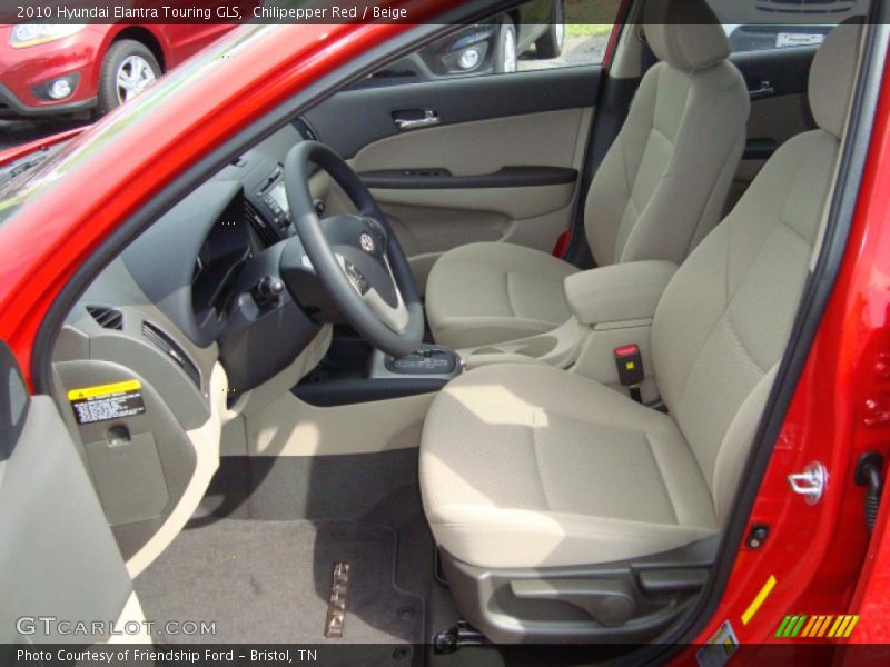Chilipepper Red / Beige 2010 Hyundai Elantra Touring GLS