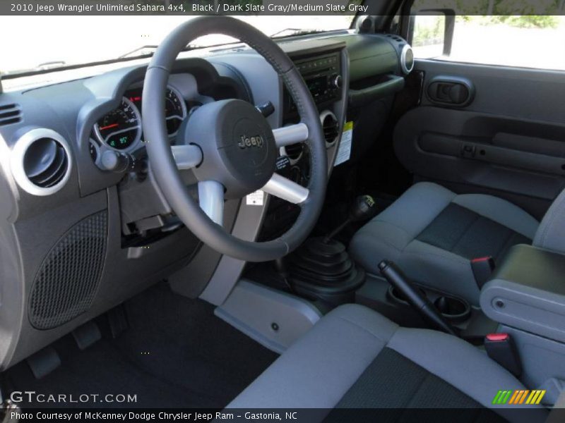 Black / Dark Slate Gray/Medium Slate Gray 2010 Jeep Wrangler Unlimited Sahara 4x4