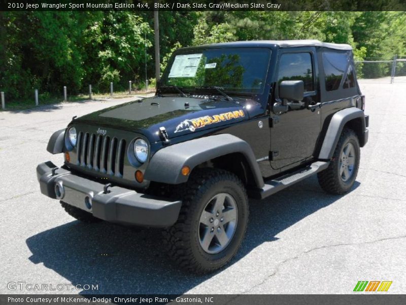 Black / Dark Slate Gray/Medium Slate Gray 2010 Jeep Wrangler Sport Mountain Edition 4x4