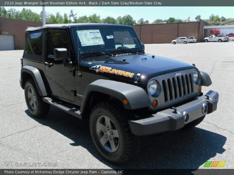 Black / Dark Slate Gray/Medium Slate Gray 2010 Jeep Wrangler Sport Mountain Edition 4x4