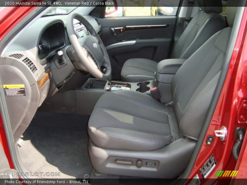 Venetian Red / Cocoa Black 2010 Hyundai Santa Fe SE 4WD