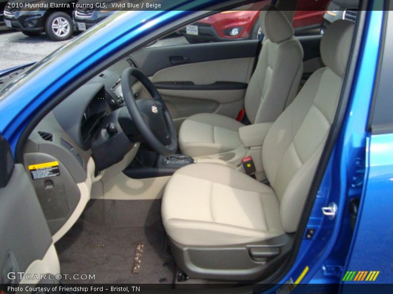 Vivid Blue / Beige 2010 Hyundai Elantra Touring GLS