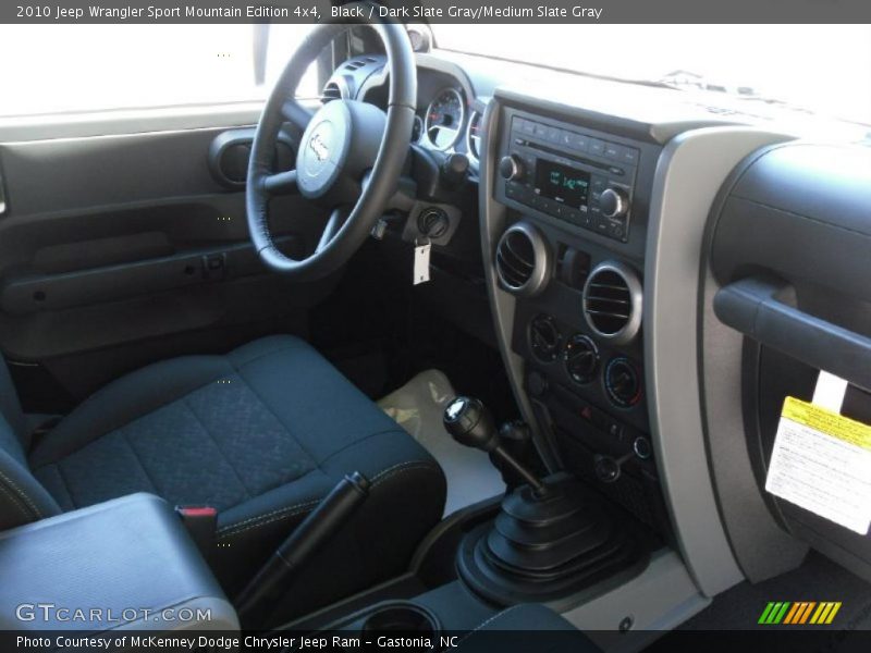 Black / Dark Slate Gray/Medium Slate Gray 2010 Jeep Wrangler Sport Mountain Edition 4x4