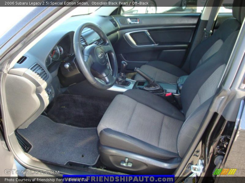 Obsidian Black Pearl / Off-Black 2006 Subaru Legacy 2.5i Special Edition Sedan