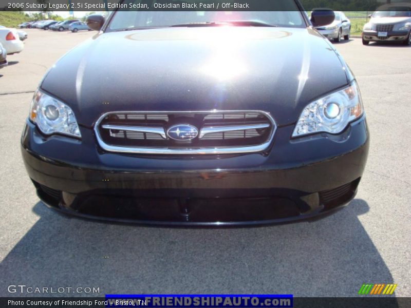 Obsidian Black Pearl / Off-Black 2006 Subaru Legacy 2.5i Special Edition Sedan