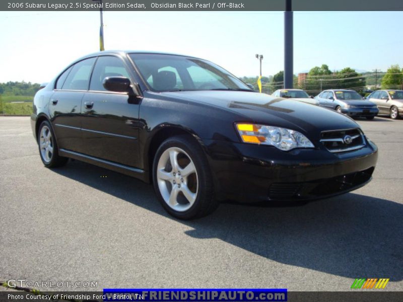 Obsidian Black Pearl / Off-Black 2006 Subaru Legacy 2.5i Special Edition Sedan