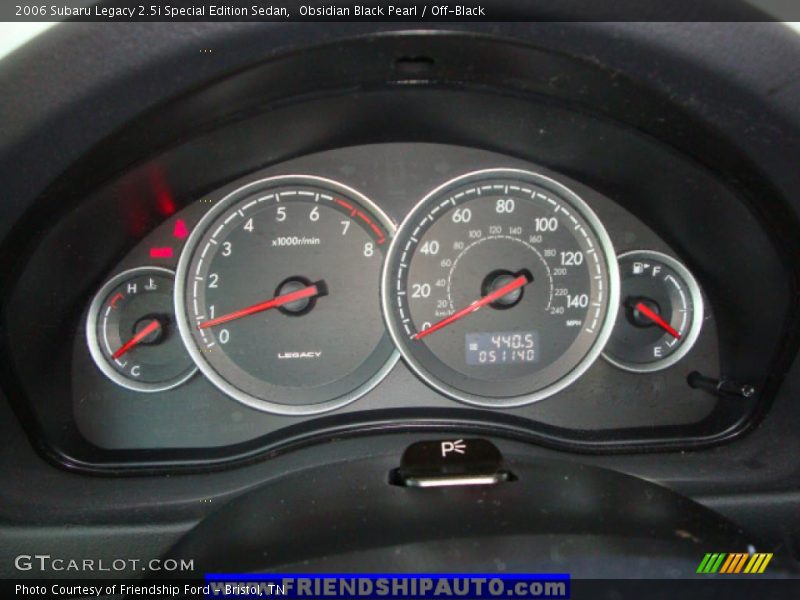 Obsidian Black Pearl / Off-Black 2006 Subaru Legacy 2.5i Special Edition Sedan