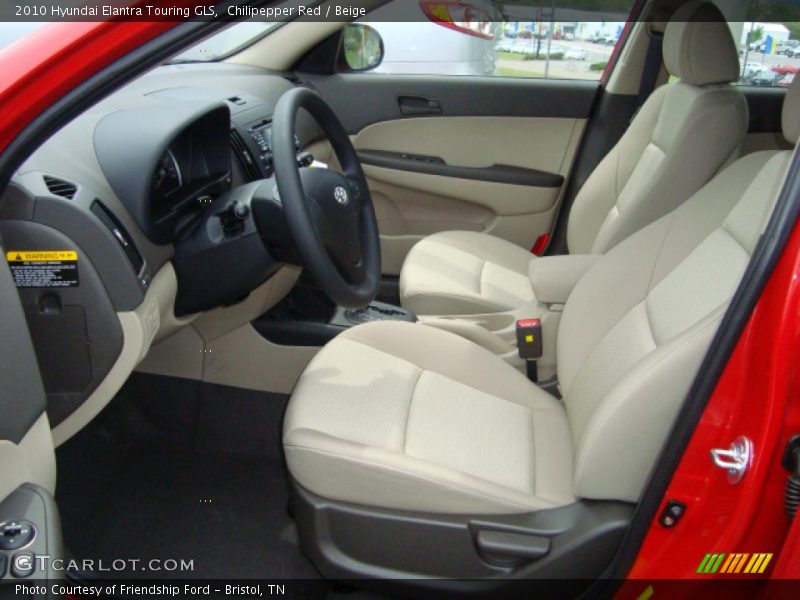 Chilipepper Red / Beige 2010 Hyundai Elantra Touring GLS