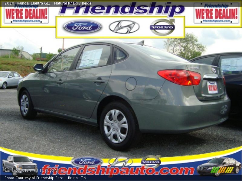 Natural Khaki / Beige 2010 Hyundai Elantra GLS