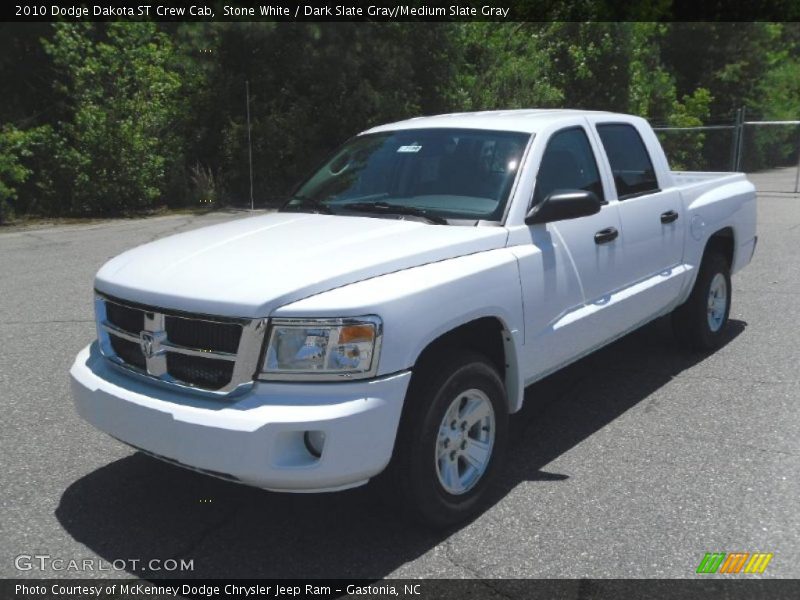 Stone White / Dark Slate Gray/Medium Slate Gray 2010 Dodge Dakota ST Crew Cab