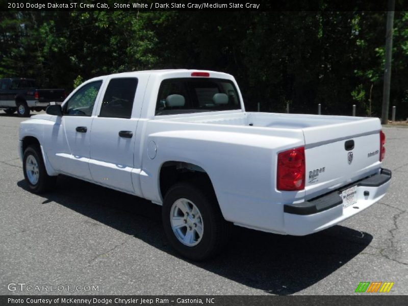 Stone White / Dark Slate Gray/Medium Slate Gray 2010 Dodge Dakota ST Crew Cab