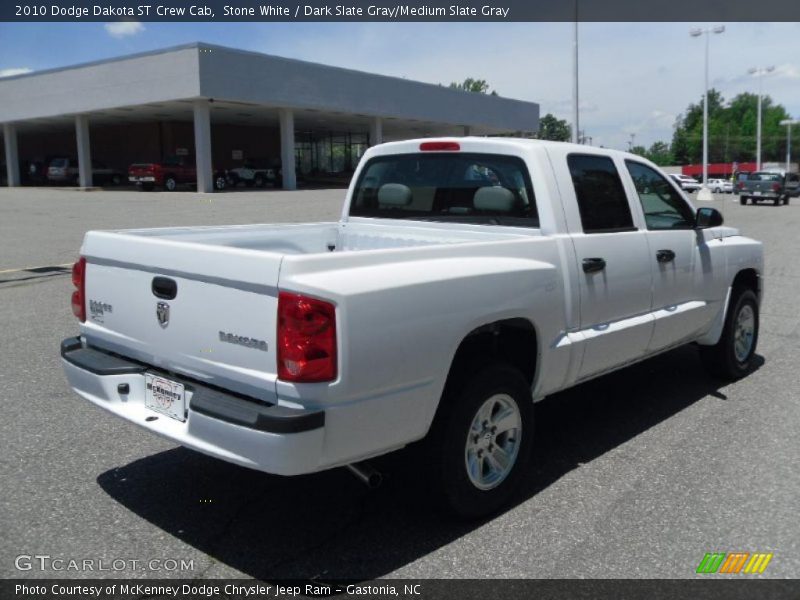 Stone White / Dark Slate Gray/Medium Slate Gray 2010 Dodge Dakota ST Crew Cab