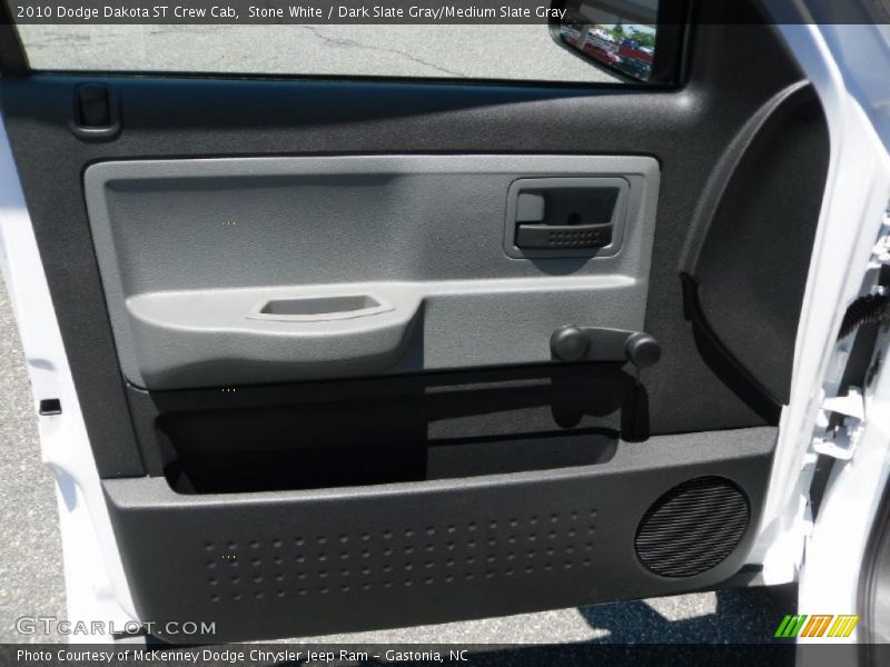 Stone White / Dark Slate Gray/Medium Slate Gray 2010 Dodge Dakota ST Crew Cab