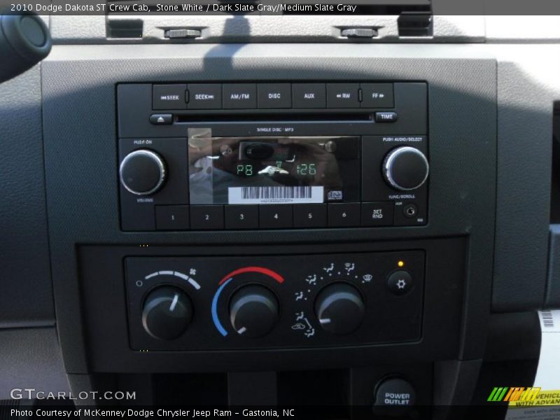 Stone White / Dark Slate Gray/Medium Slate Gray 2010 Dodge Dakota ST Crew Cab
