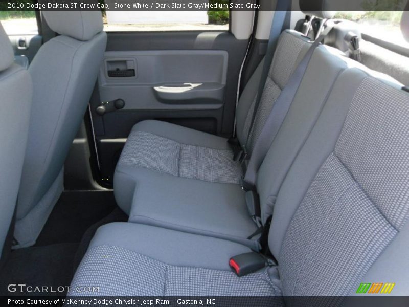 Stone White / Dark Slate Gray/Medium Slate Gray 2010 Dodge Dakota ST Crew Cab