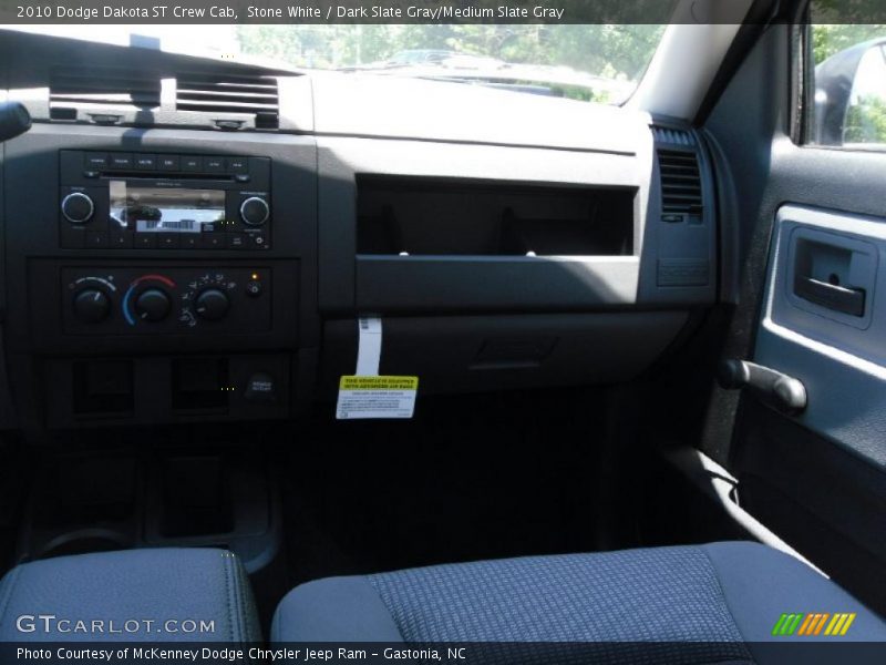 Stone White / Dark Slate Gray/Medium Slate Gray 2010 Dodge Dakota ST Crew Cab