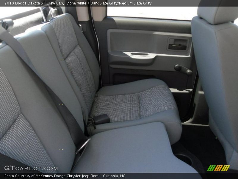 Stone White / Dark Slate Gray/Medium Slate Gray 2010 Dodge Dakota ST Crew Cab