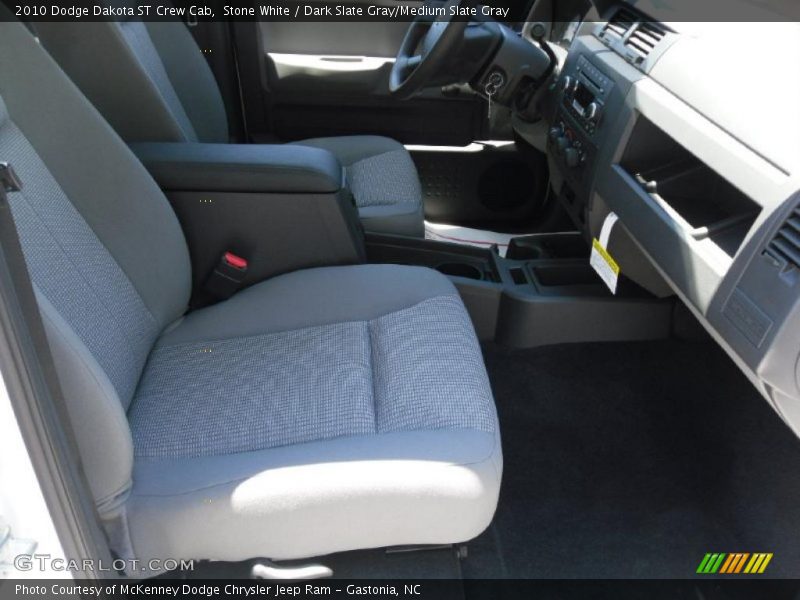 Stone White / Dark Slate Gray/Medium Slate Gray 2010 Dodge Dakota ST Crew Cab