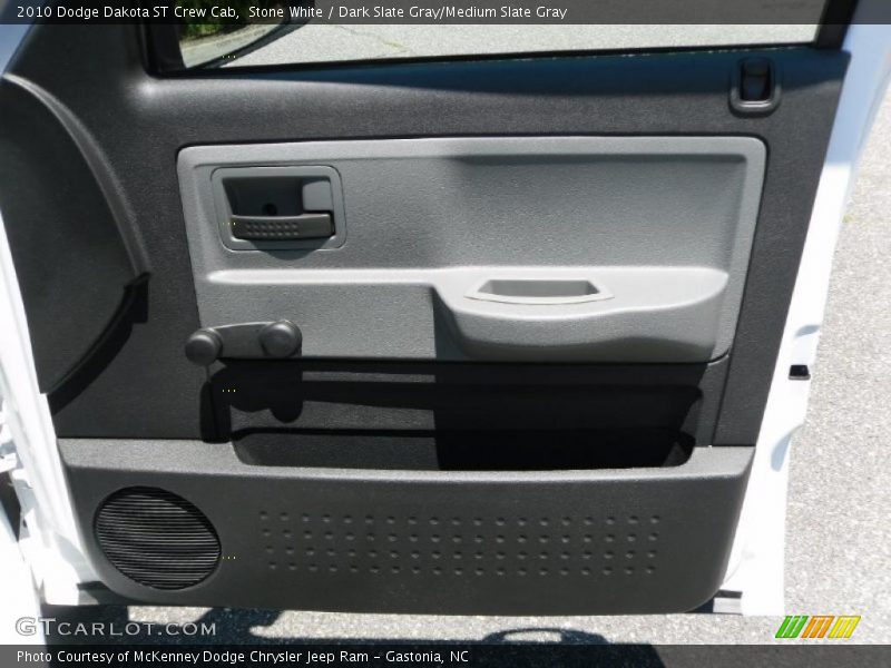 Stone White / Dark Slate Gray/Medium Slate Gray 2010 Dodge Dakota ST Crew Cab