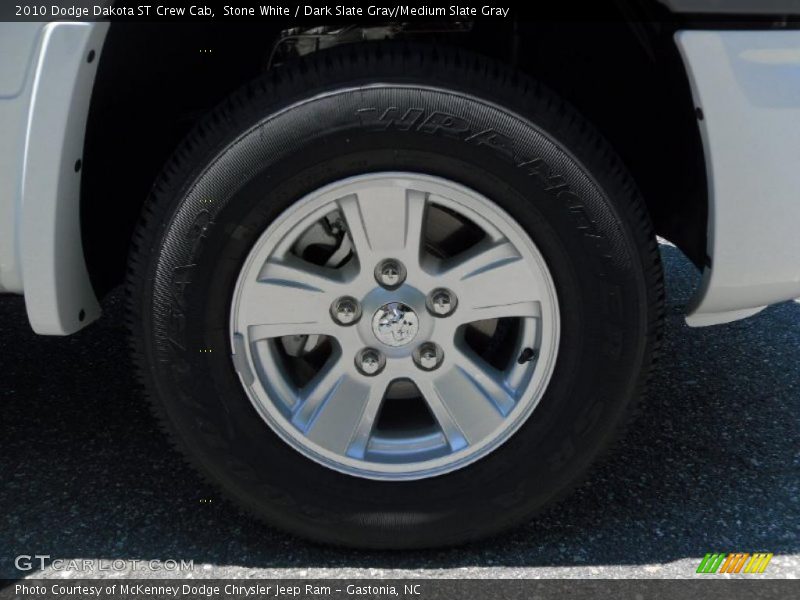 Stone White / Dark Slate Gray/Medium Slate Gray 2010 Dodge Dakota ST Crew Cab