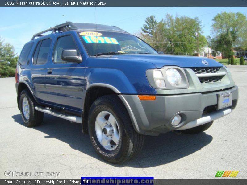 Just Blue Metallic / Gray 2003 Nissan Xterra SE V6 4x4