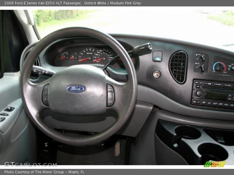 Oxford White / Medium Flint Grey 2006 Ford E Series Van E350 XLT Passenger