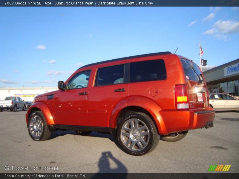 Sunburst Orange Pearl / Dark Slate Gray/Light Slate Gray 2007 Dodge Nitro SLT 4x4