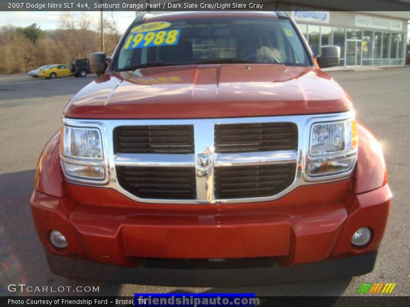 Sunburst Orange Pearl / Dark Slate Gray/Light Slate Gray 2007 Dodge Nitro SLT 4x4