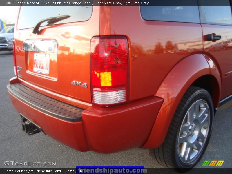 Sunburst Orange Pearl / Dark Slate Gray/Light Slate Gray 2007 Dodge Nitro SLT 4x4