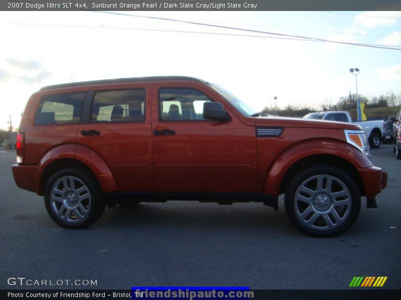 Sunburst Orange Pearl / Dark Slate Gray/Light Slate Gray 2007 Dodge Nitro SLT 4x4
