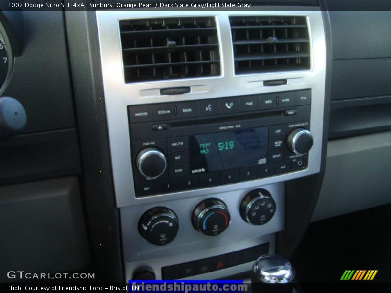 Sunburst Orange Pearl / Dark Slate Gray/Light Slate Gray 2007 Dodge Nitro SLT 4x4