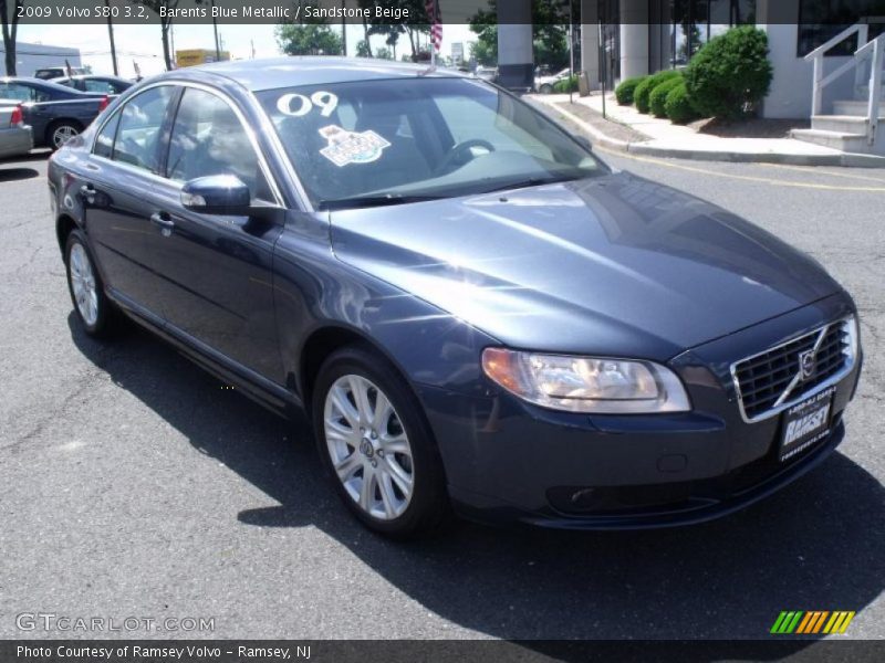 Barents Blue Metallic / Sandstone Beige 2009 Volvo S80 3.2