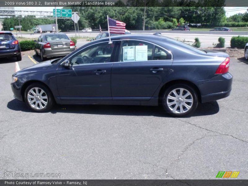 Barents Blue Metallic / Sandstone Beige 2009 Volvo S80 3.2